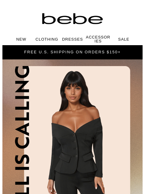 bebe newsletter: Fall's On Deck, Don’t Miss Out