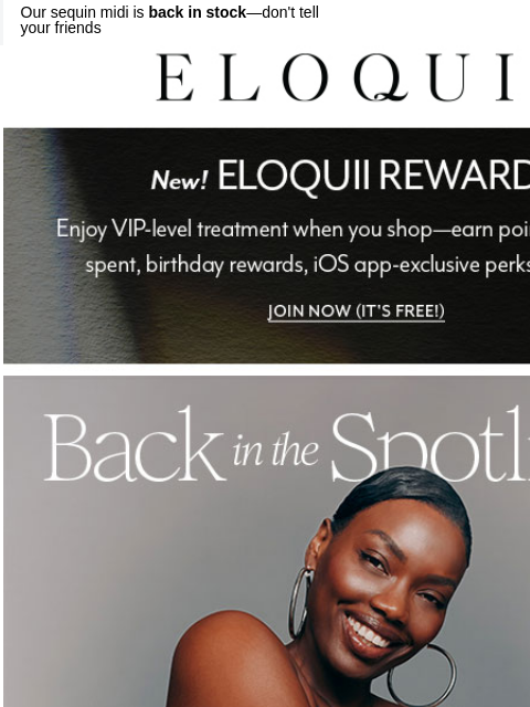 eloquii newsletter: Let's keep this between us...
