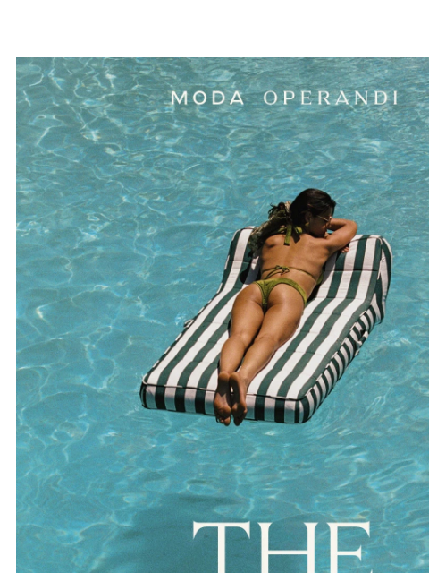modaoperandi newsletter: Take a dip 💧