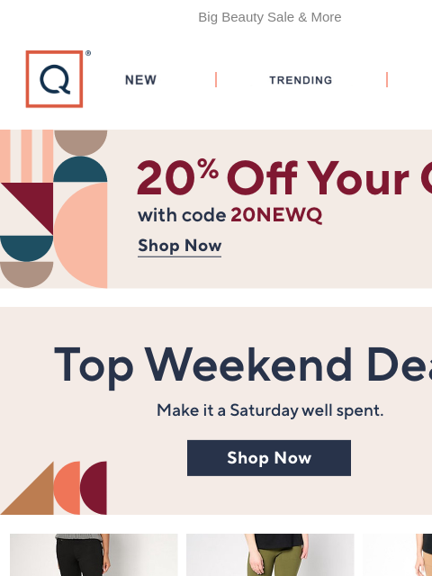 qvcemail newsletter: Weekends Were Made for Saving