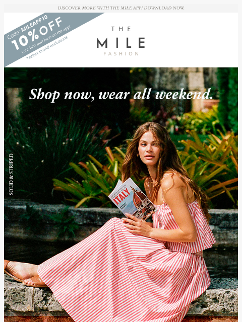 orchardmile newsletter: Weekend Fits = Unlocked