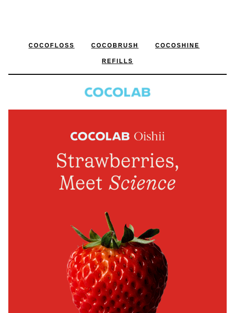 cocolab newsletter: The best of both worlds: Strawberry + Science