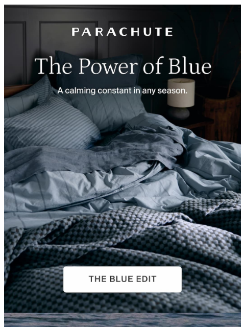 parachutehome newsletter: What If Calm Had a Color?