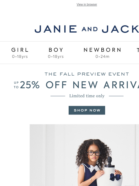 janieandjack newsletter: We've got news for you…