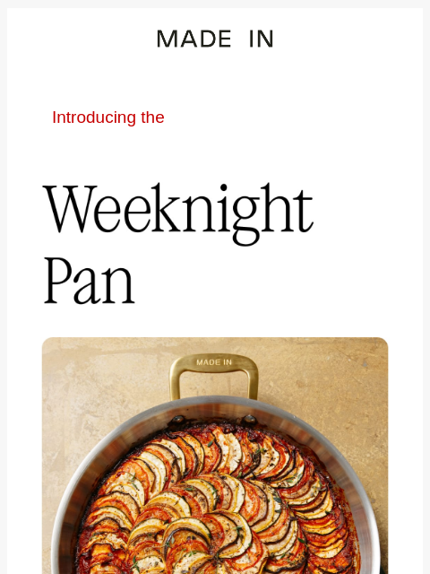 madeincookware newsletter: Featured Weeknight Pan Recipe: Baked Penne with Ma...