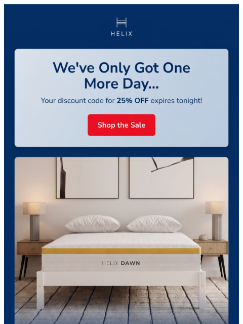 helixsleep newsletter: The extended sale ends soon!