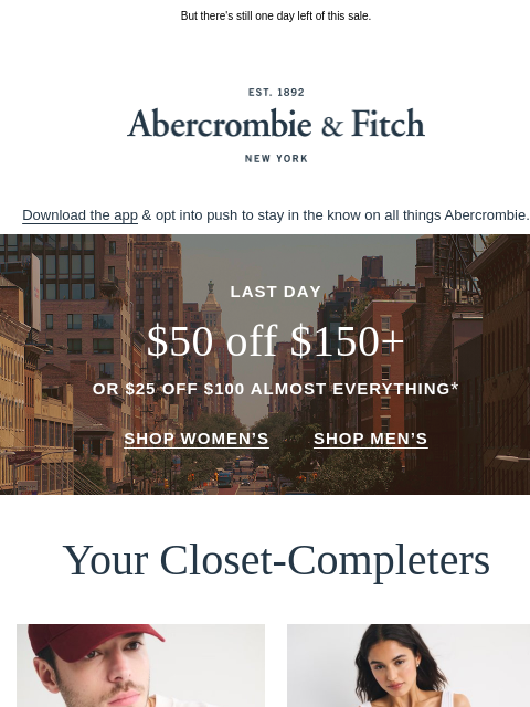 abercrombie newsletter: Somehow it's already August.