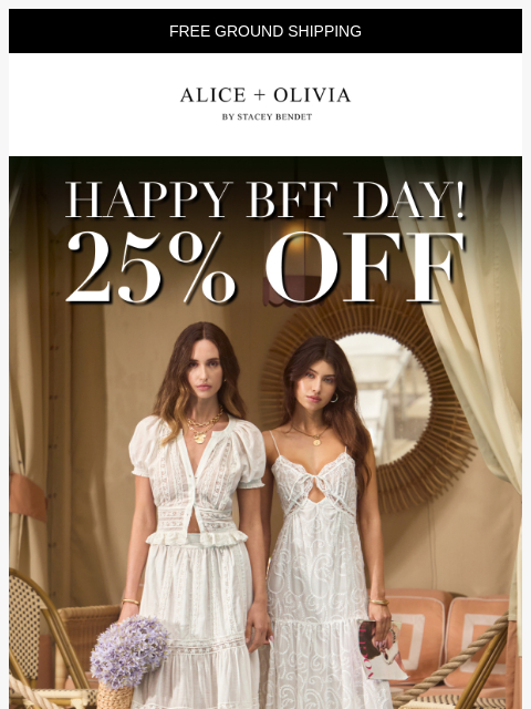 aliceandolivia newsletter: Ends Tonight: 25% Off!!!!!