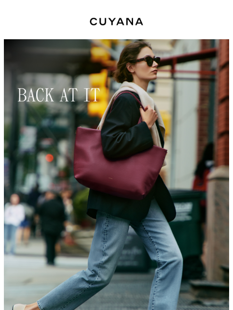 cuyana newsletter: The Back to Work Essentials