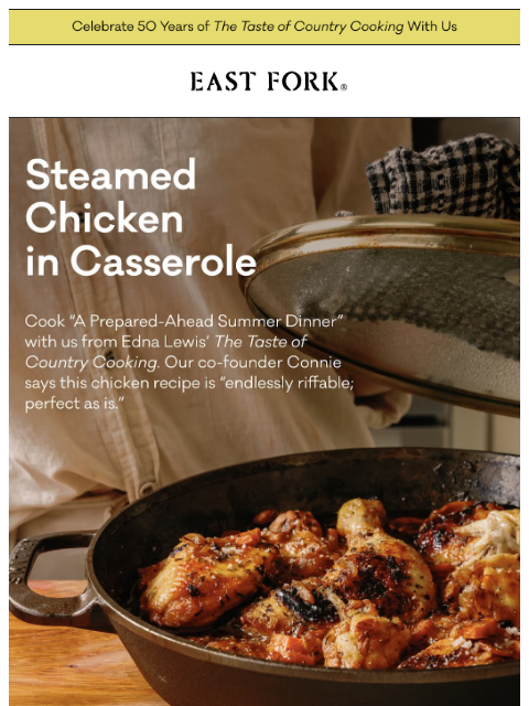 eastfork newsletter: A Prepared-Ahead Summer Dinner