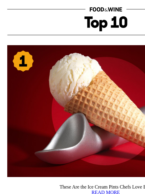 foodandwine newsletter: These Are the Ice Cream Pints Chefs Love Best