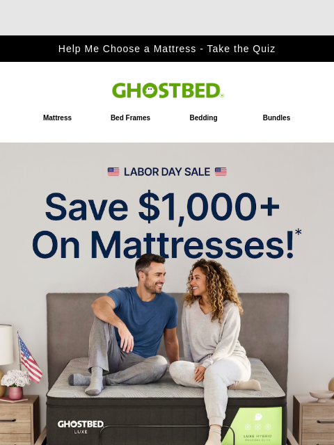 ghostbed newsletter: You can save $1,000+ on Mattresses?!?