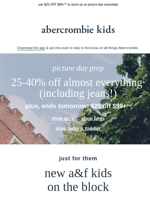 abercrombie newsletter: before it ends tomorrow...