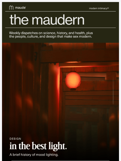 getmaude newsletter: the maudern