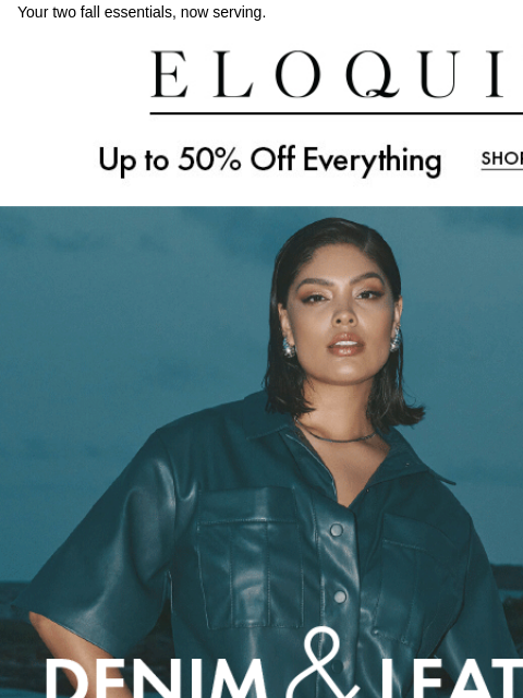 Your two fall essentials, now serving. Logo Up to 50% off everything Denim & leather Shop dresses Shop best sellers Back in stock dresses Find your perfect fit Find your perfect fit Find your