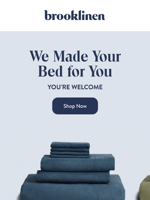 brooklinen newsletter: Baby, We’ve Got Bundles