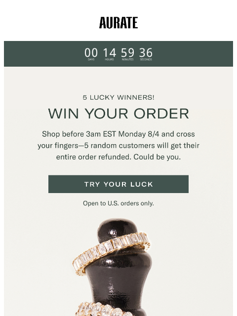 auratenewyork newsletter: SHOPPING = WINNING