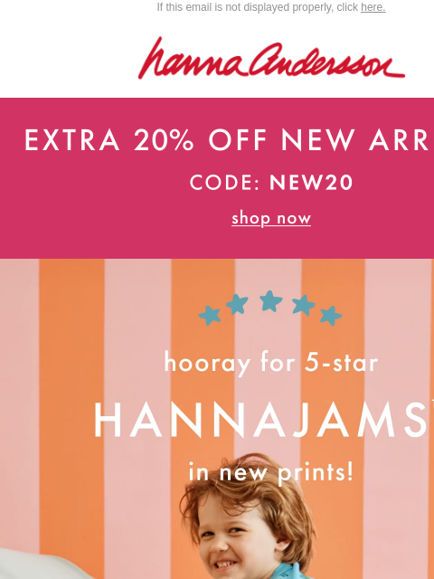 hannaandersson newsletter: NEW NEW NEW: Pajamas To Dream About ☁️