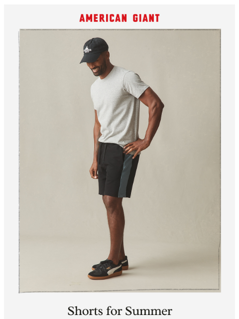 american-giant newsletter: Bright and Bold: New Sweatshort Colors