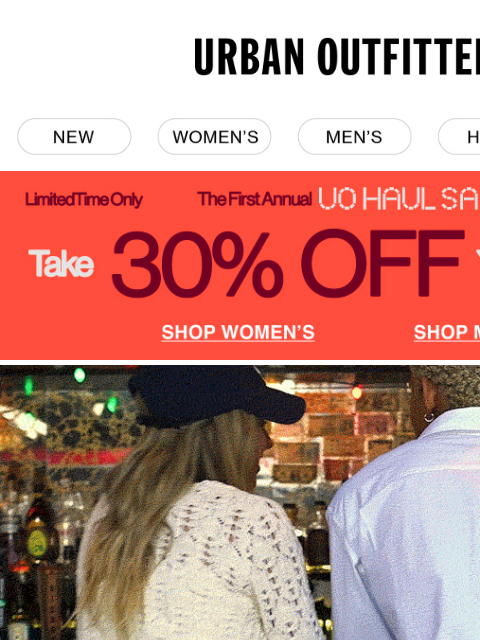 urbanoutfitters newsletter: best in BDG & 30% off 1000+ styles!