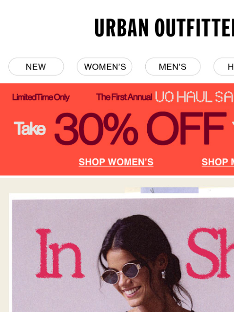 urbanoutfitters newsletter: mini dresses, major vibes (and 30% off)