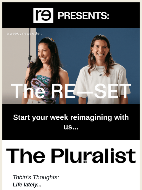 re-website newsletter: The RE—SET ✨ our reimagined sports newsletter ✨