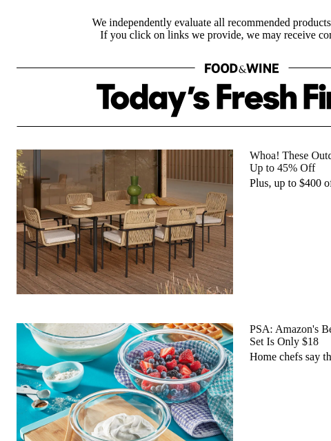 foodandwine newsletter: Under $20: A Pyrex Mixing Bowl Set That'll Last Yo...