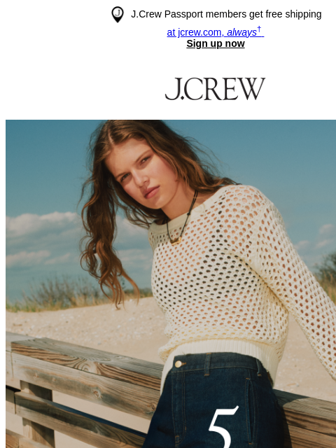 jcrew newsletter: Your new arrivals edit: five things to see