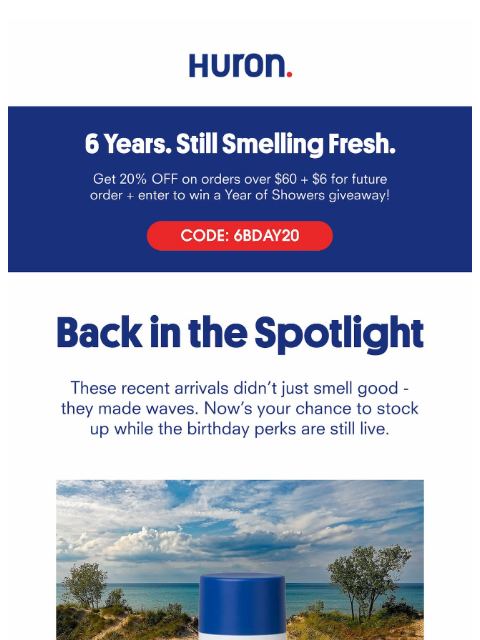 usehuron newsletter: Salt in the air, freshness everywhere