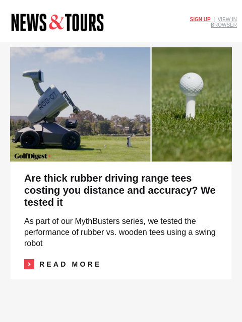 golfdigest newsletter: Winless tour star closing in on first victory