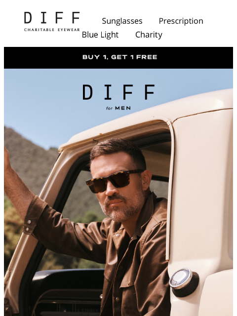diffeyewear newsletter: DIFF For Men 💪