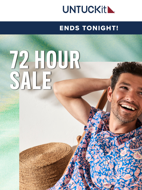 untuckit newsletter: 25% Off Everything Ends Tonight!