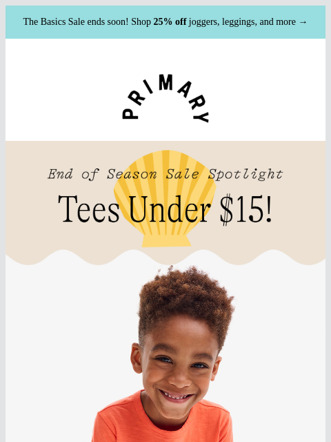 primary newsletter: ☀️ Summer Tees Under $15 ☀️
