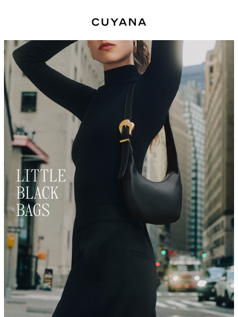 cuyana newsletter: The Little Black Bag Roundup