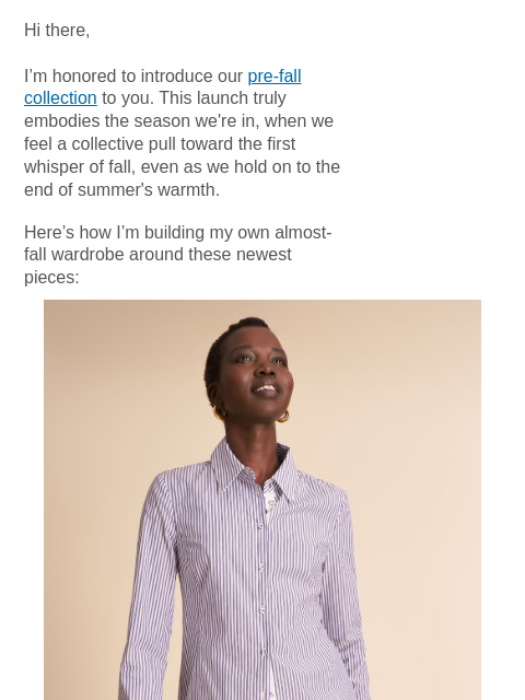 mmlafleur newsletter: How I’m styling our Pre-Fall Collection.