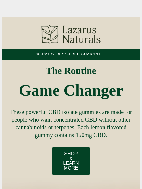 lazarusnaturals newsletter: 🍋 Your Routine's MVP: High Potency Gummies