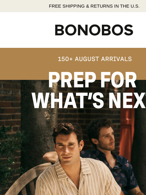 bonobos newsletter: Just Dropped: 150+ New Arrivals