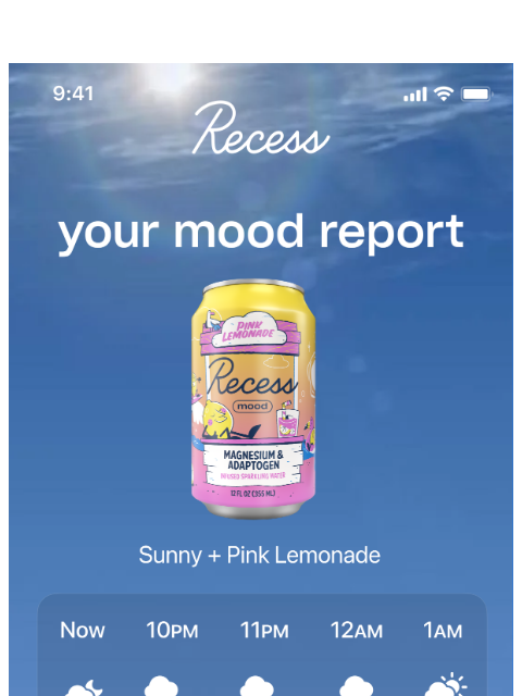 takearecess newsletter: mood forecast