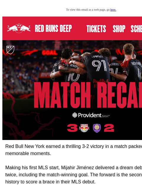 newyorkredbulls newsletter: What a Match! RBNY Wins 3-2 Over Orlando SC