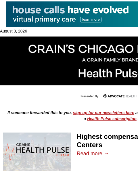 crainalerts newsletter: Top earners at Esperanza