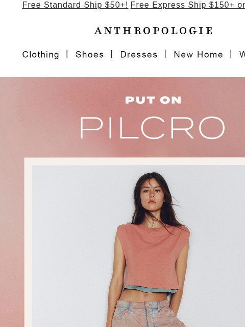 anthropologie newsletter: NEW fall jeans by Pilcro
