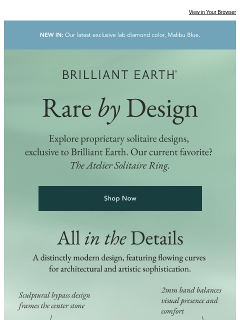 brilliantearth newsletter: ONE-OF-ONE