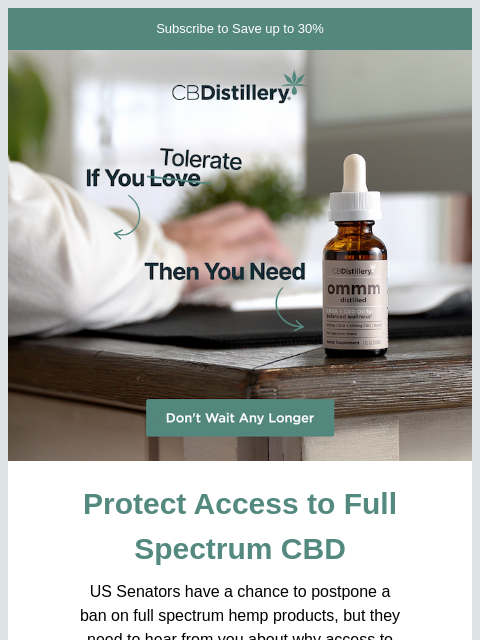 thecbdistillery newsletter: If you have to work...