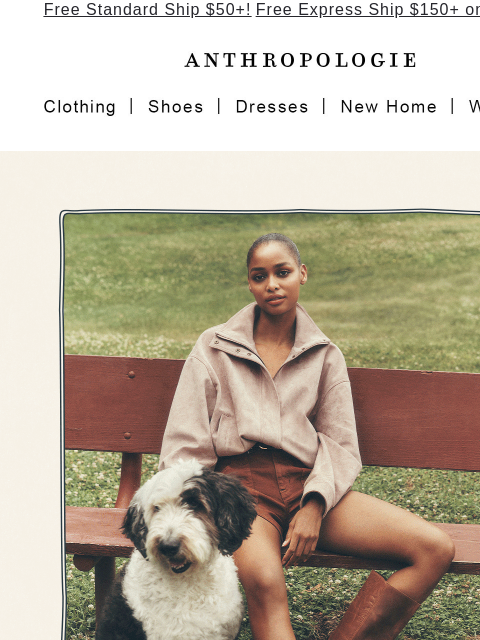 anthropologie newsletter: fall styles, before fall gets here.