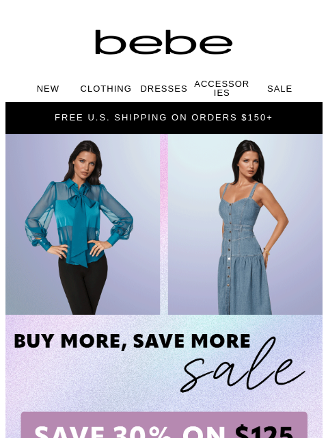 bebe newsletter: 30% Off? 40% Off? Your Call ☎️