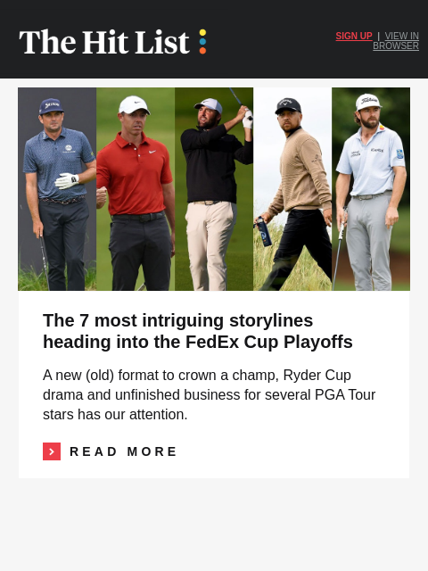 golfdigest newsletter: Watch 114-foot putt to win member-guest