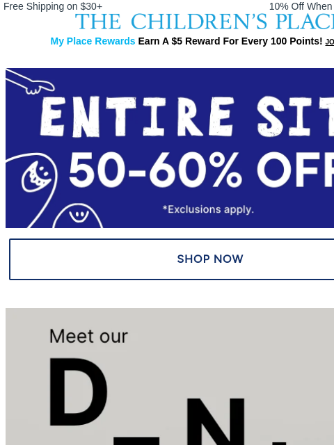 childrensplace newsletter: #Trending Denim for Back to School👖