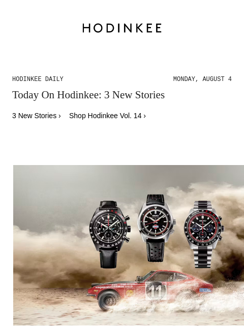 hodinkee newsletter: Hodinkee Daily | 08/04/2025