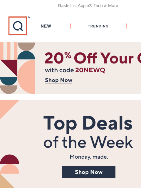 qvcemail newsletter: Top Deals to Make Your Monday