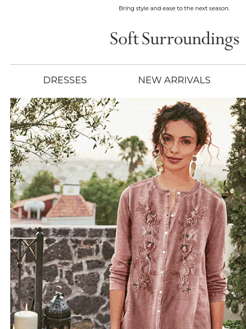 softsurroundings newsletter: Fresh Start, Fresh Arrivals.